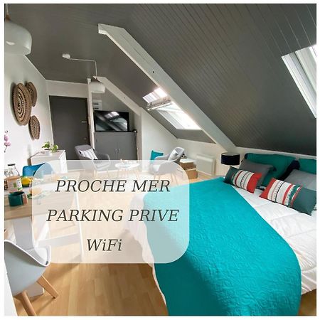 Agreable Cocon Sous Les Toits - Parking - Wifi Lägenhet Pleneuf-Val-Andre Exteriör bild